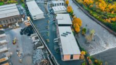 Damage caused by the River Don in Sheffield, Yorkshire, which burst its banks in November due to flooding